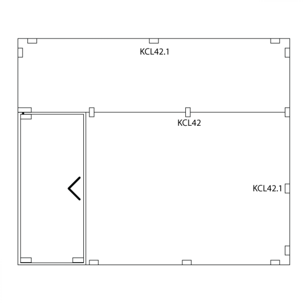 Glass Clamp - Satin Stainless