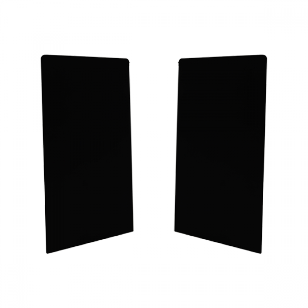 POSIglaze Standard End Cap - Stainless Steel - Black