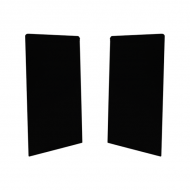POSIglaze Standard End Cap - Stainless Steel - Black