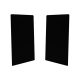 POSIglaze Standard End Cap - Stainless Steel - Black