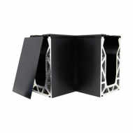POSIglaze Standard End Cap - Stainless Steel - Black