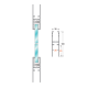 Aluminium Door Rail 1.2Mtrs