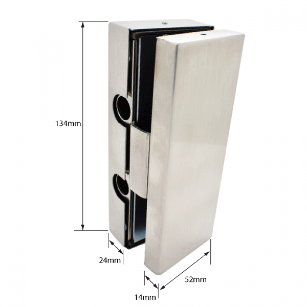 Non Drill Strike Box - Satin Stainless
