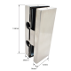 Non Drill Strike Box - Satin Stainless
