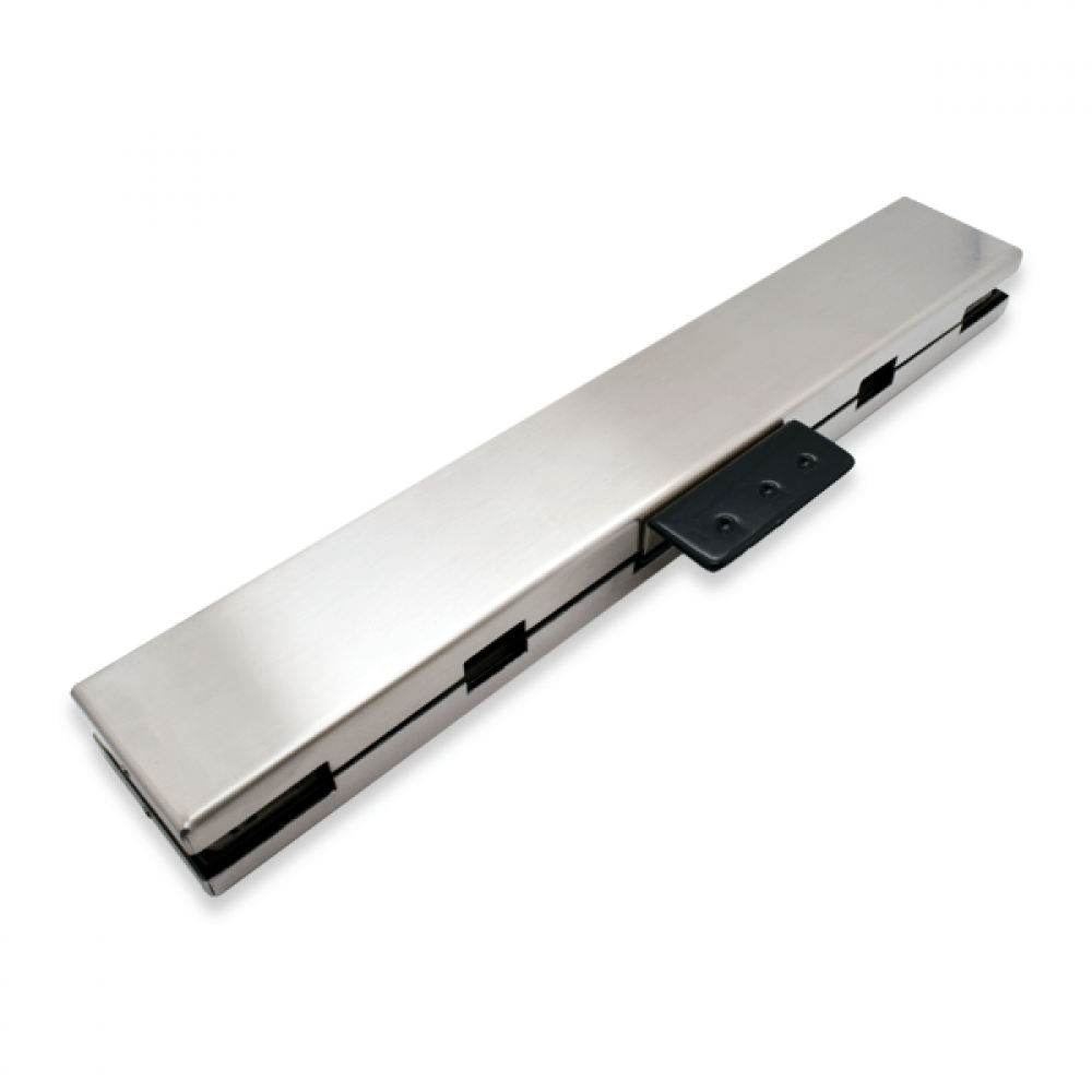 Double Overpanel Strike Box With Stopper - Satin Stainless