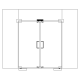 Double Overpanel Strike Box With Stopper - Satin Stainless