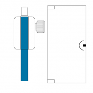 Turn Knob Lock - Satin Stainless