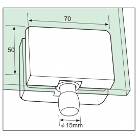 Overpanel Fitting - Satin Stainless