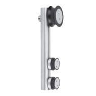 Satin Stainless Steel Roller Hanger - Flat Type