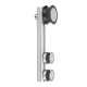 Satin Stainless Steel Roller Hanger - Flat Type
