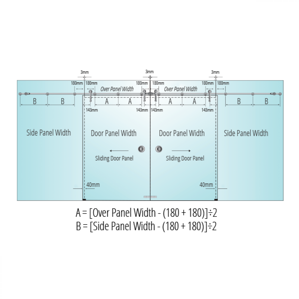 G-Tech Double Door Kit With Two Side Panels - Kit D