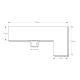 GCC Corner Transom Strike Box With Stopper - Satin Stainless