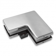 Corner Transom Connector - Satin Stainless