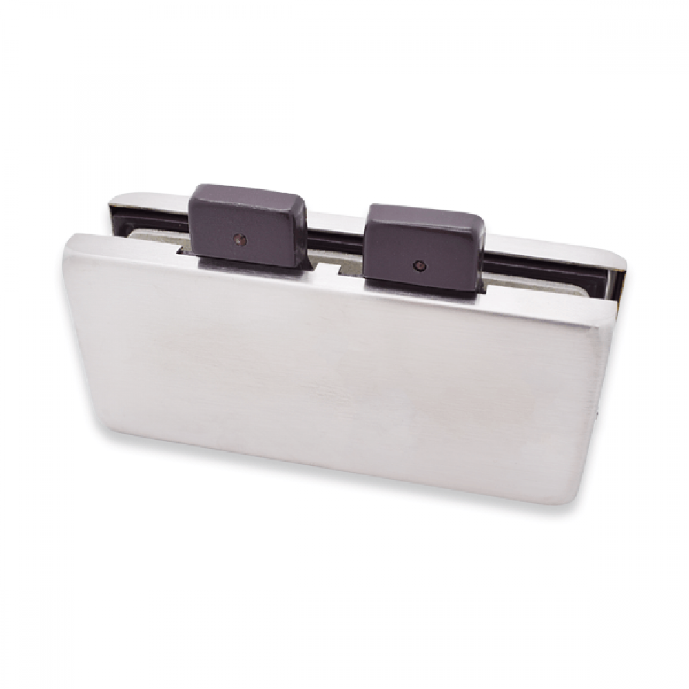 Double Over Panel Connector With Stopper - Satin Stainless
