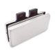Double Over Panel Connector With Stopper - Satin Stainless
