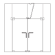 Overpanel Connector With Fin - Satin Stainless