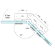 135 Degree Glass To Glass Hinge