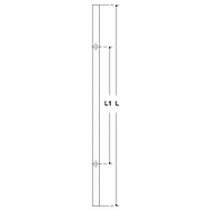 800mm x 32mm Dia. Door Handle - Satin Stainless