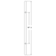 1200mm x 32mm Dia. Door Handle - Satin Stainless