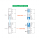 Door Rail Inner Clamp 400mm - 10mm Glass