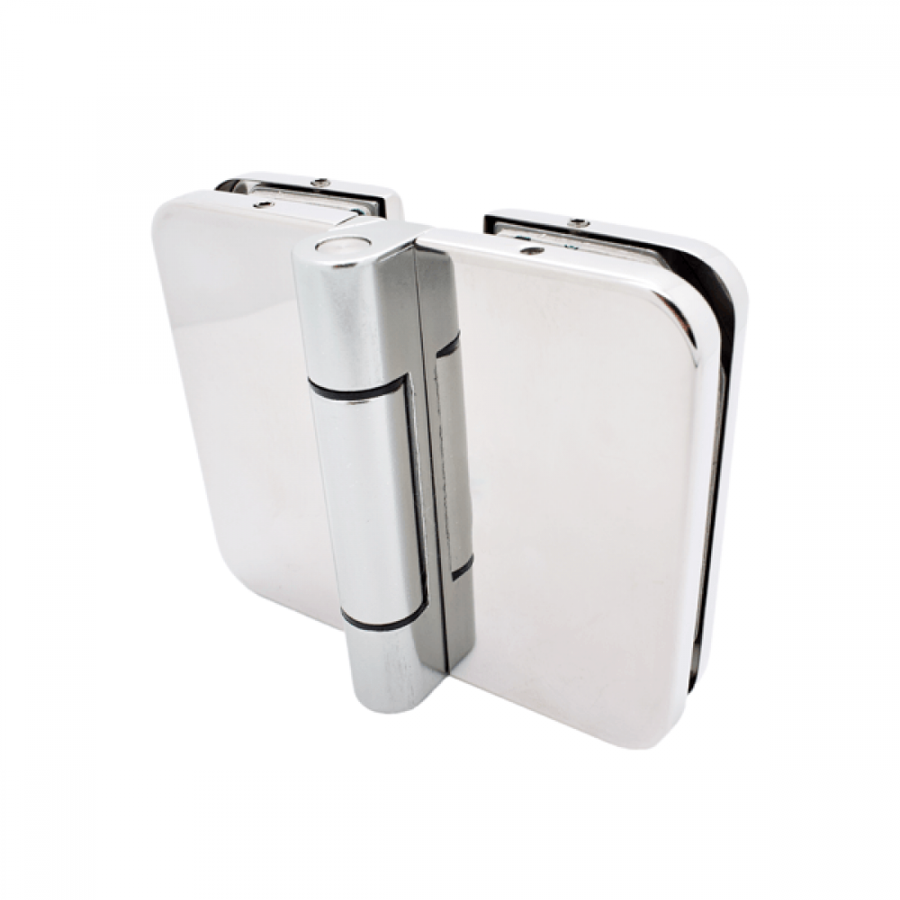 180 Degree Hinge - 8-10mm Glass - Polished Stainless Steel