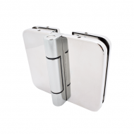 180 Degree Hinge - 8-10mm Glass - Polished Stainless Steel