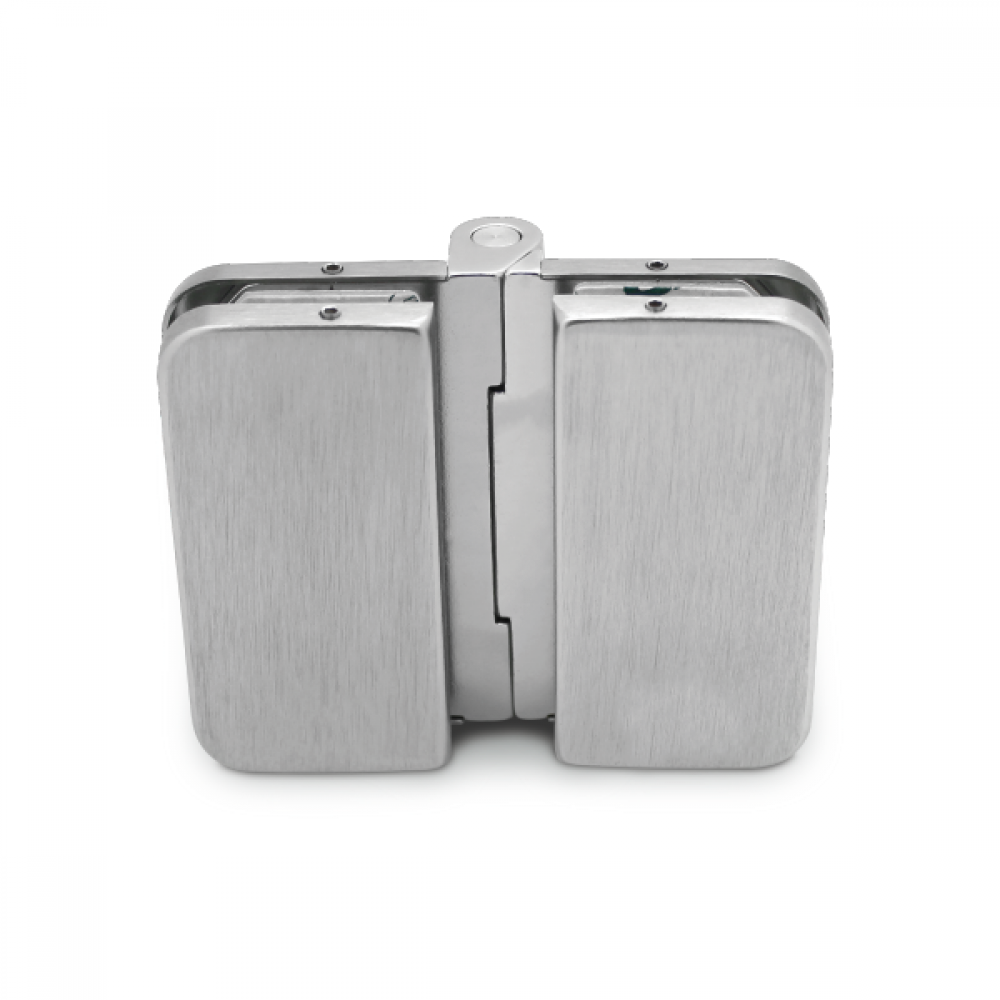 180 Degree Hinge - 8-10mm Glass - Stainless Steel Effect