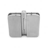 180 Degree Hinge - 8-10mm Glass - Stainless Steel Effect