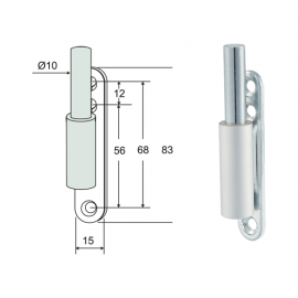 Screw On Frame Pivot Aluminium