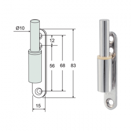 Screw On Frame Pivot Stainless Steel