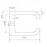 Lever Handle - Matt Black