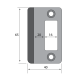 Lever Lock Strike Plate Satin Stainless