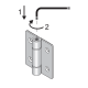 Self Closing Hinge-Stainless Steel-Heavy Duty- Inc Fixings