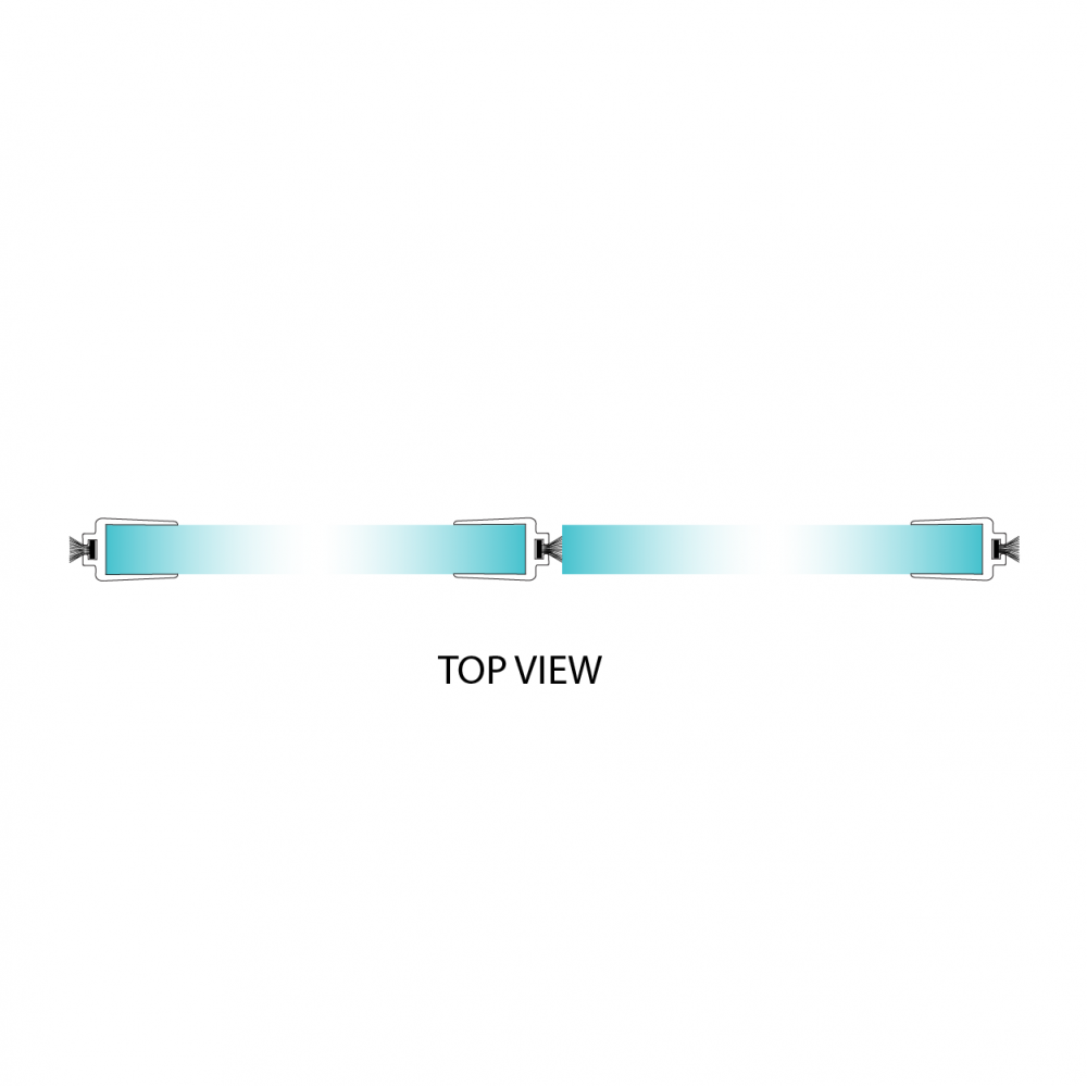 Clear PVC Weather Strip For Brush Seal - 10mm Glass