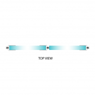 Clear PVC Weather Strip For Brush Seal - 12mm Glass