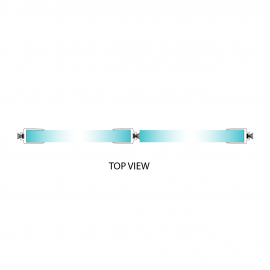 Clear PVC Weather Strip For Brush Seal - 12mm Glass