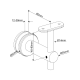 Adjustable Glass To Handrail Bracket - 316SS - Flat Handrail