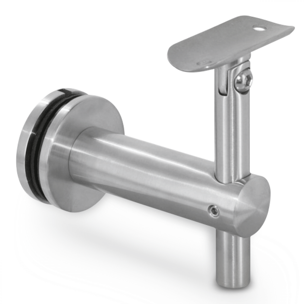 Adjustable Glass To Handrail Bracket - 316SS - 48mm Handrail
