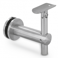 Adjustable Glass To Handrail Bracket - 316SS - 48mm Handrail