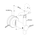 Adjustable Glass To Handrail Bracket - 316SS - 48mm Handrail