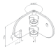Side Fix Corner Bracket 45mm S/O for Tube 48.3mm