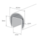 Slotted tube 48.3mm x 27mm x 30mm x 1.5 mm - 3m