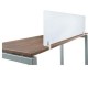 Bottom Fix Desk Partition Clamp, 4-12mm Thick Panel - Silver