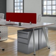 Back2Back Desk Partition Clamp - 4-12mm Thick Panel - Black