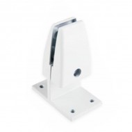 Back2Back Desk Partition Clamp - 4-12mm Thick Panel - White