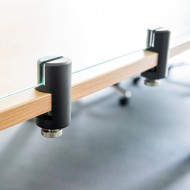 VistaScreen Desk Clamp- 4-10mm Material - RAL9005 Black