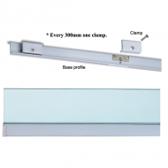 Wall Profile System Kit For 10mm Glass With SS Covers - 3m