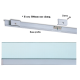 Wall Profile System Kit For 10mm Glass With SS Covers - 3m
