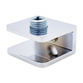Chrome Glass Shelf Supports