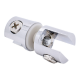 U Type Double Shelf Support - Chrome - 6-10mm Glass